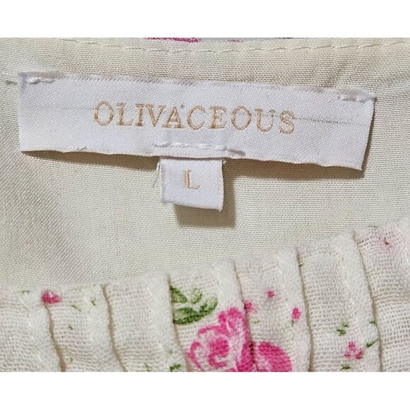 Floral Puff Sleeve Smocked Crop Top With Ruffle Hem Spring - Picture 4 of 14